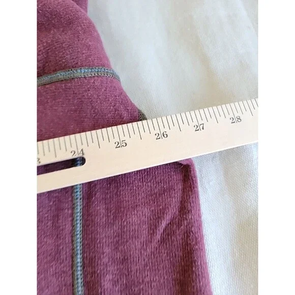 Tommy Bahama Mens XL 1/4 Zip Pullover Green Purple Reversible Logo Casual Solid - Picture 13 of 15